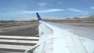 Start auf Lanzarote Condor 757300w [upl. by Assilac403]