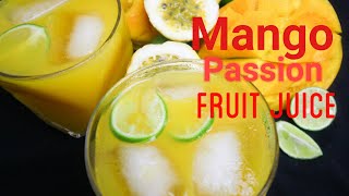 How To Make Jamaican Mango  Passion Juice [upl. by Rafaj]