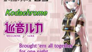 Kodachrome Paul Simon  Luka Megurine 僕のコダクローム（巡音ルカ） [upl. by Boniface]