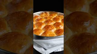 Fluffy pillowy soft dinner rolls recipe in description [upl. by Enidlarej]