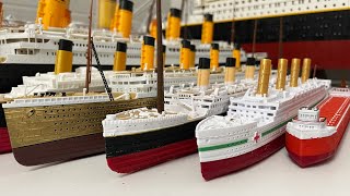 Titanic HMHS Britannic Fitzgerald Gold Titanic Ships Review From Smallest to Largest Lego Ship [upl. by Dennett379]