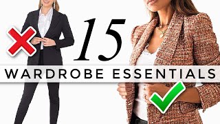 15 Wardrobe Essentials You Actually NEED [upl. by Matty]