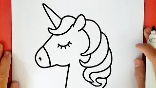 COME DISEGNARE UN UNICORNO KAWAII [upl. by Arabela]