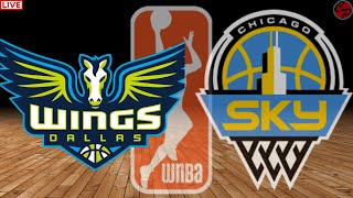 Chicago Sky vs Dallas Wings WNBA BASKETBALL Live Game Audio amp Chat [upl. by Ener]