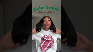 Boho Braids Tutorial is live bohobraids braidhairstyles [upl. by Colton]