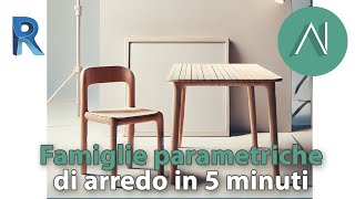 Arredi unici in Revit con Famiglie Parametriche  Tutorial completo [upl. by Erbes]