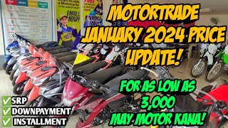 Motortrade January 2024 Price Update All Units Langga Gail [upl. by Grigson195]