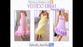 VESTIDO EIBISH  Scranchy style [upl. by Agata]