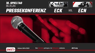 Pressekonferenz Spieltag 18 EC Kassel Huskies vs EC Bad Nauheim [upl. by Knutson]