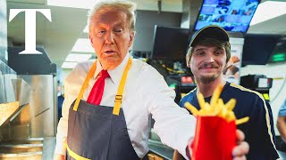 LIVE Donald Trump visits McDonald’s on MAGA tour of Pennsylvania [upl. by Layton514]