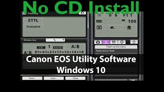 How To Install Canon EOS Utility Without A CD [upl. by Lotsirb453]