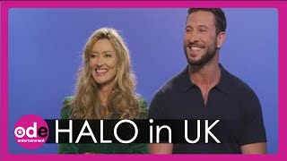 Natascha McElhone amp Pablo Schreiber on HALO Landing in UK [upl. by Euqinot]