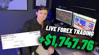 LIVE Forex Trading Making 175000 going SHORT EURNZD Start to Finish [upl. by Peck]