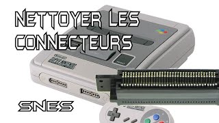 Snes  super nintendo  nettoyage connecteur [upl. by Trefor740]