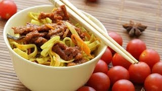 Китайская лапша с говядиной и овощами [upl. by Olive401]