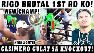 Breaking Rigondeaux PANALO BRTAL 1st Round KO New Champion Casimero GULAT sa KO Alas vs Rigo [upl. by Asyl]