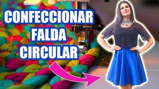 COSER Y CONFECCIONAR FALDA CIRCULAR CON PRETINA MUY FÁCIL DIY  MariG [upl. by Ybocaj]