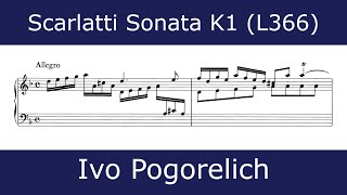 Domenico Scarlatti  Sonata in D minor K1 Ivo Pogorelich [upl. by Rickey830]