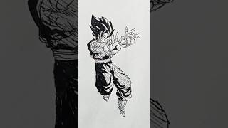 Speed drawing StickMan Vegito from dragon ball super shorts anime drawing vegito phonk [upl. by Anrim]