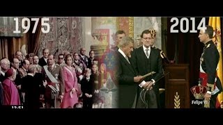 Las diferencias entre la proclamación de Juan Carlos I y Felipe VI [upl. by Enninaej52]