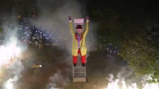 Burning down of the Pappani at Fort Kochi  New Year 2019 Celebrations [upl. by Tizes]