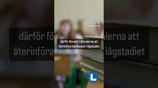 Liberalerna vill återinföra halvklass i lågstadiet i matematik och svenska ⭐️💙 [upl. by Ttcos]