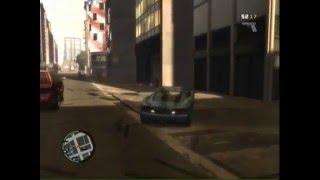 GTA IV  Car Crashing Bridge Glitch Grand Theft Auto 4 [upl. by Oiramat]