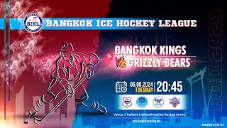 BANGKOK KINGS vs GRIZZLY BEARS  Bangkok Ice Hockey League 2024  Round 2  Game 51 [upl. by Ludwigg332]