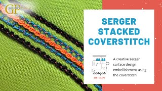 Stacked Coverstitch Serger Coverstitch L890 BERNINA [upl. by Lundberg]