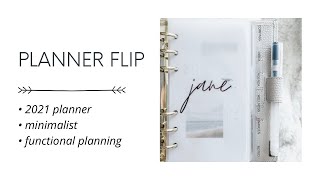 2021 MINIMALIST PLANNER Flip  From Multiple Planners to ONE PLANNER [upl. by Acsisnarf227]