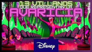 13 villanos CAÍDOS por la AVARICIA 💰 disneyvillains 🔥💚 Pecados Capitales [upl. by Melvina831]