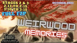 Weirwood Memories  F2P Formations  October 2023  GOT WIC [upl. by Leba]