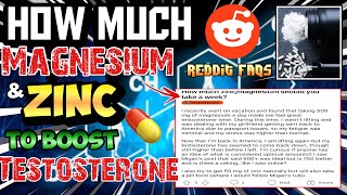 HOW MUCH MAGNESIUM amp ZINC TO INCREASE FREE TESTOSTERONE amp LOWER SHBG  6 REASONS FOR HIGHER DOSES 💊 [upl. by Thessa718]