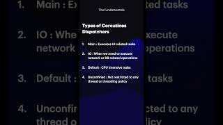 Coroutines Dispatchers kotlin androiddevelopment kotlinmultiplatform coding [upl. by Bierman]