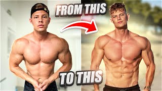 MY 7 WEEK BODY TRANSFORMATION  FROM LEAN BULK TO CUT [upl. by Itak]