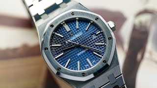 4K AP Royal Oak 15400 Blue Dial  The Watch That Changed The Industry [upl. by Mia]