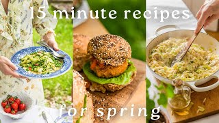 15 Minute Vegan Recipes for Spring  Tasty amp Beginner Friendly [upl. by Rodie]