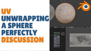 UV Unwrapping a sphere perfectly walkthrough discussion [upl. by Cletis]