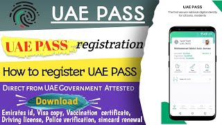 UAE PASS  Uae pass registration in hindi  How to register Uae pass 🇦🇪 UAE PASS login UAE PASS App [upl. by Ait]