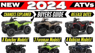 New 2024 ATV Models Released Rancher Foreman  Rubicon [upl. by Nasya]