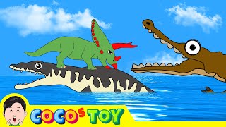 Big adventure of 5 little dinosaurs 27ㅣcartoon version dinosaurs fairy tale for childrenㅣCoCosToy [upl. by Meijer]