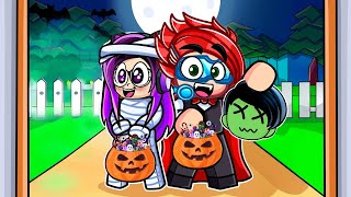 PEDIMOS HALLOWEEN en ROBLOX y SALE MUY MAL 🎃😱  Luky [upl. by Alekat]