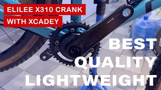 Lightweight Elilee X310 Carbon Crankset with Xcadey Power Meter [upl. by Dwan]