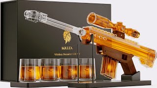 TOP 10 de FRASCOS de whisky y DECANTADOR de bebidas más EXTRABAGANTES del mundo  decantador pistola [upl. by Miculek]