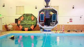 Helicopter Underwater Escape Training HUET  Capsize in Water With Window [upl. by Kreis]