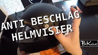 Anti beschlag Visier Schuberth einsetzen  Motorradhelm pinlock Scheibe anti fog Helm Visier [upl. by Akemhs605]