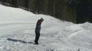 Castle Mountain Video Snow Report March 122009 [upl. by Htnamas416]