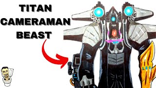 Cómo DIBUJAR al😱TITAN CAMERAMAN BESTIA de SKIBIDI TOILET  How to DRAW TITAN CAMERAMAN BEAST [upl. by Teodorico126]