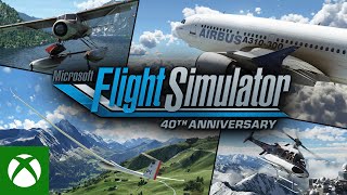 Microsoft Flight Simulator  40th Anniversary Announce  4K  Xbox amp Bethesda Games Showcase 2022 [upl. by Deedee976]