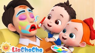 Lets Make Daddy Pretty  LiaChaCha Nursery Rhymes amp Baby Songs [upl. by Dusty739]